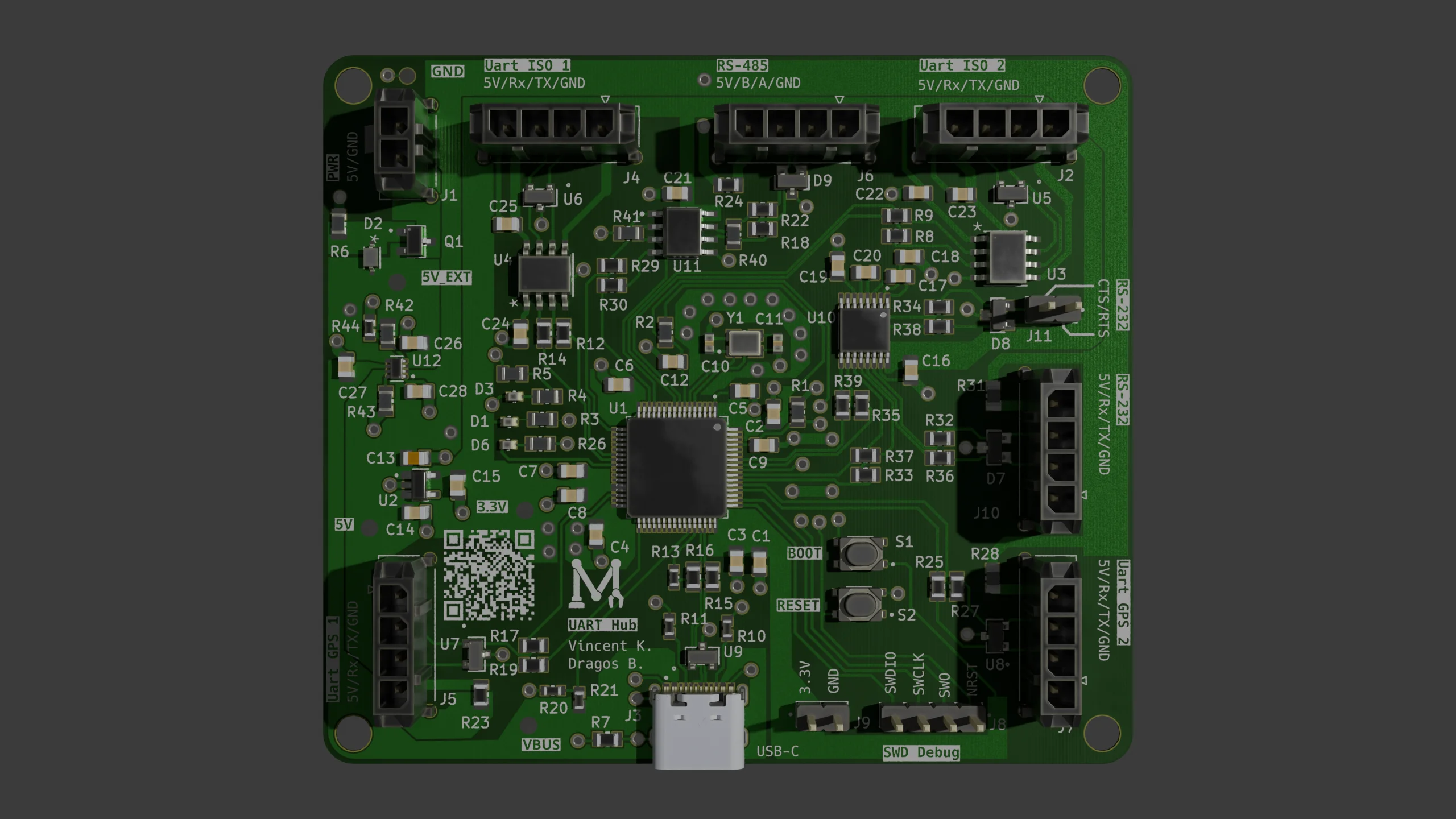 Preview render from UART Board